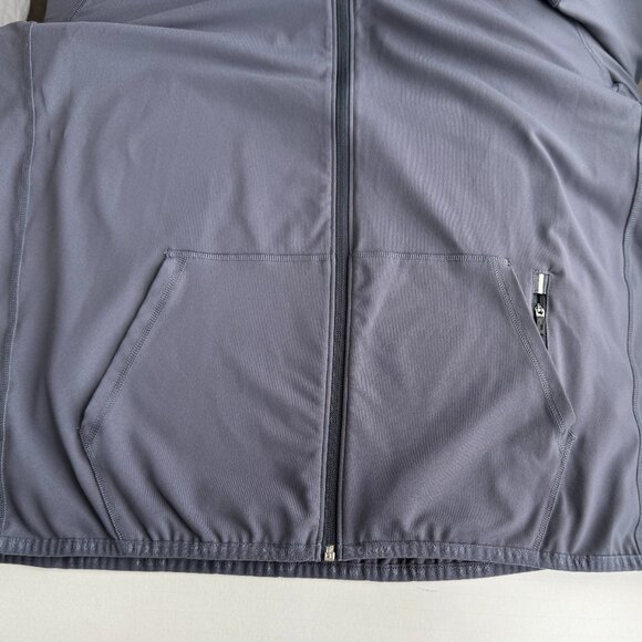 PELOTON Fourlaps Men's XL Grey Front Zip With Hood Warm Up Jacket - Picture 5 of 14